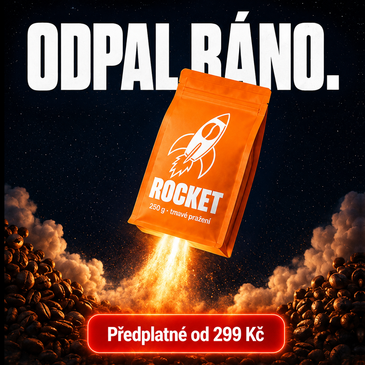 Reklama Roastero ve čtvercovém formátu